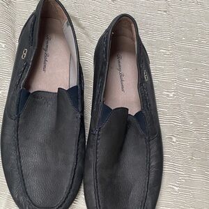 Tommy Bahama Dark Leather Men's Slip-Ons